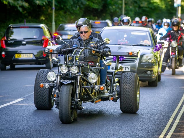 Paul Grincy on Middle Park Way following the horsedrawn carriage carrying the coffin of 16-year-old Louise Smith. Picture: Habibur Rahman