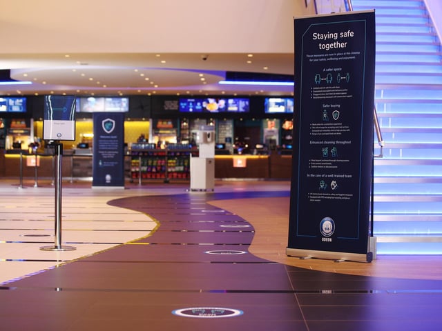There will be staggered show start times to reduce queues, with safe queuing measures in place such as floor markings and cinema host support