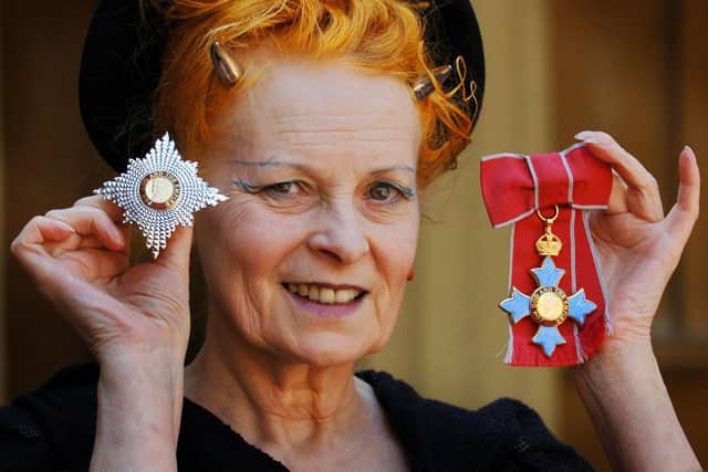 British Fashion designer Dame Vivienne Westwood   (Photo credit should read FIONA HANSON/AFP via Getty Images)