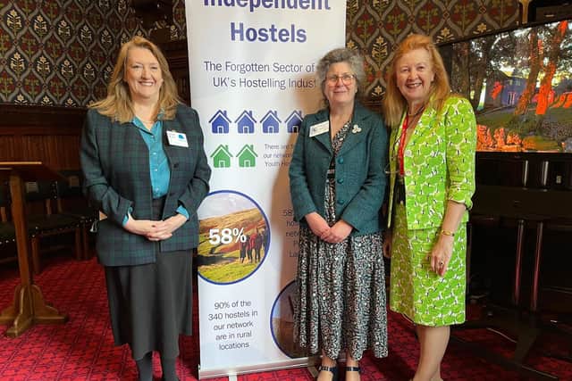 ​”​I was delighted to host a reception in Parliament on behalf of Independent Hostels UK,” says Derbyshire Dales MP Sarah Dines, pictured with some of her special guests on the day.