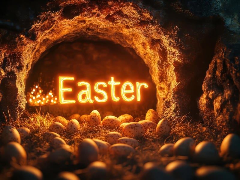 Treak Cliff Cavern at Castleton is hosting a magical egg hunt during the Easter holidays. Explore the cavern, spot the hidden eggs, and enjoy a fun family adventure underground. There's a free prize for every child. Normal admission applies (generic photo: Adobe Stock)
