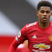 Manchester United star Marcus Rashford has launched a new online petition against child food poverty. Photo: Alex Livesey/Getty Images