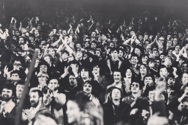 Chesterfield FC Supporters pictured on September 29 1979