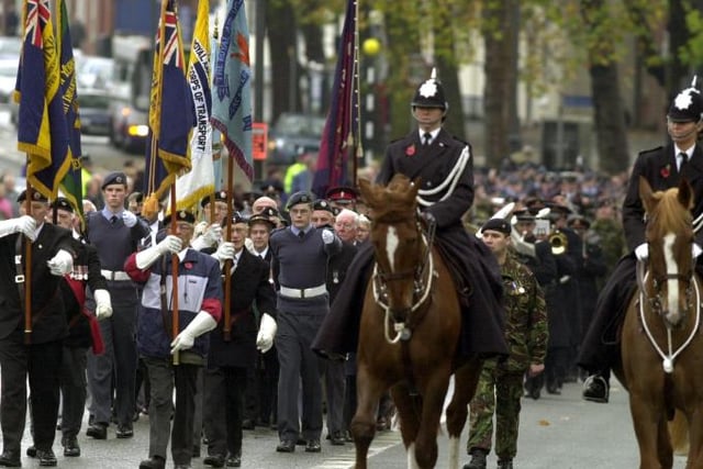 Doncaster memorial parade, 2002.