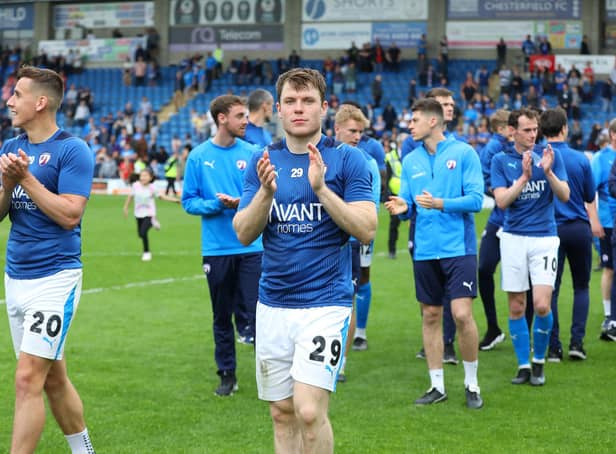 The players showed their appreciations to the Spireites fans at the end of the game.