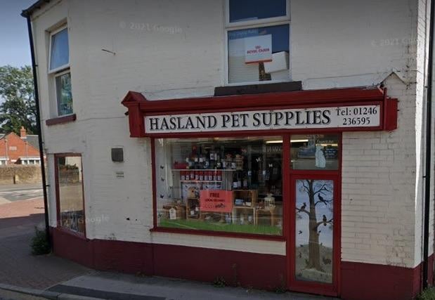 Hasland Pet Supplies on Mansfield Road, Hasland is a family-run shop that sells food, toys and remedies.