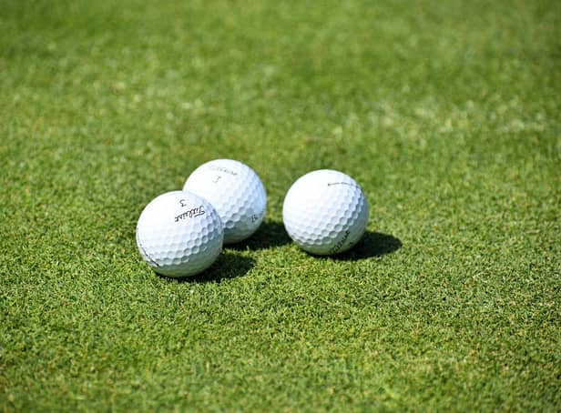 A reader is concerned about stray golf balls landing in Tapton House gardens.