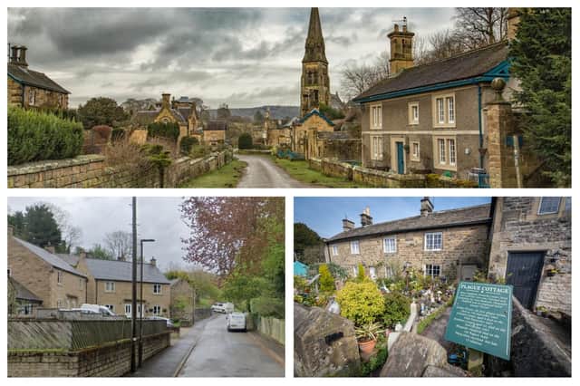 How do you pronounce Edensor, Eyam and Calver, pictured clockwise from top (photo credits: Michael Hardy, SWNS, Google)