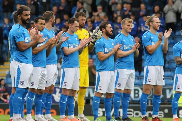 A minute's applause was held before kick-off ahead of Chesterfield's friendly against Port Vale.