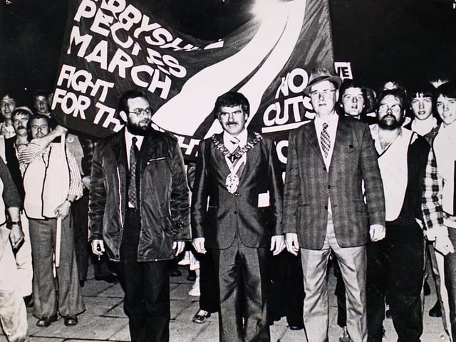 Jobs protest march in 0ctober 1981