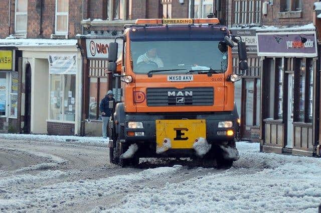 Gritters were out from 9pm last night once gusting wind conditions eased.