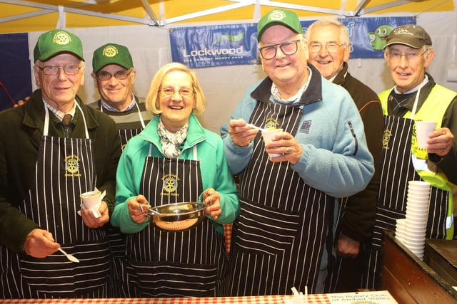 Amber Valley Rotary Club with their ever popular peas which were served up in 2017