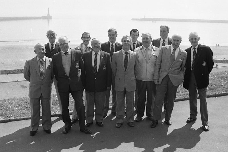 Members of the Sunderland branch of ex-submariners who were celebrating the 21st anniversary of its formation in June 1985.