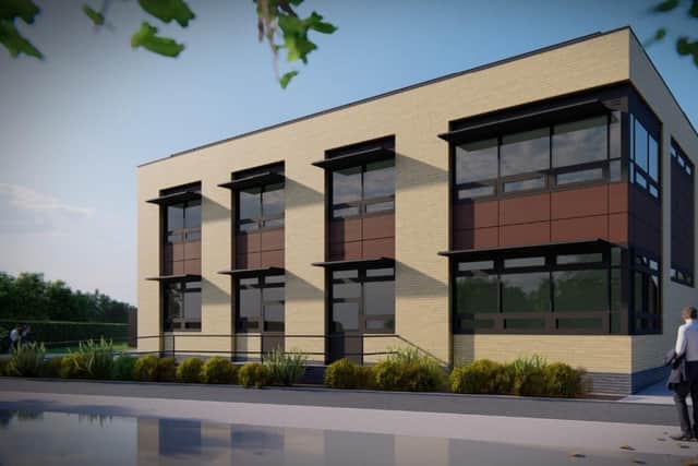 The proposed new design and technology building at Ecclesbourne School.