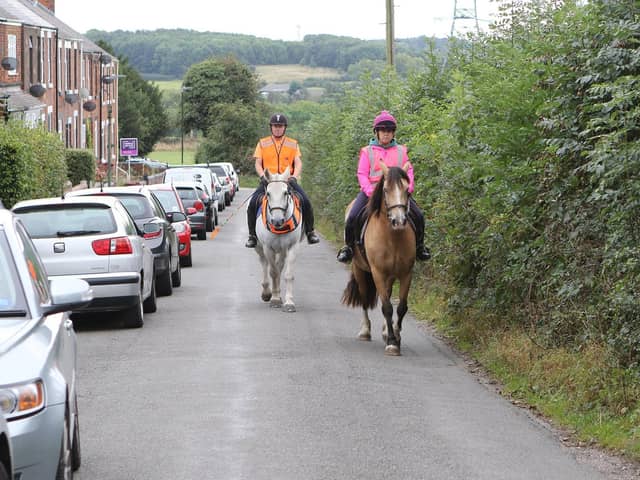 Horse riders are among those concerned about increased traffic if more than 60 new homes are built in Calow.
