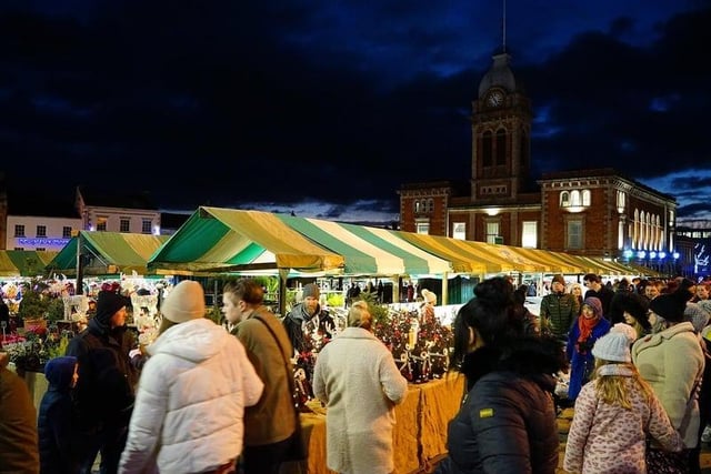 Chesterfield will host a festive market in the town centre market place on Sunday, November 20, from 12 noon ahead of the switch-on of the town's Christmas lights at 4.45pm. Live entertainment will be hosted on a stage in New Square.