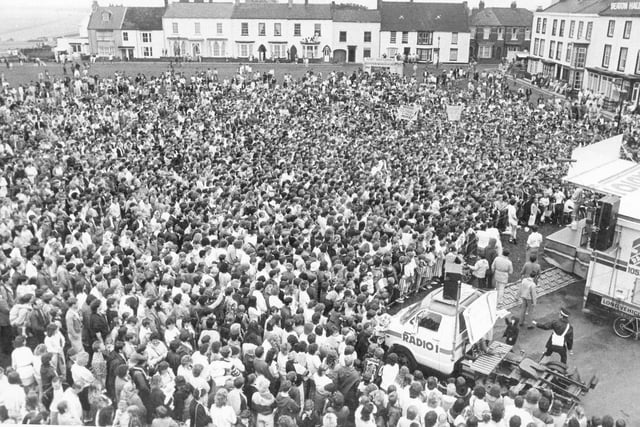 The Radio 1 Roadshow attracted a huge crowd on Seaton Green back in 1985. Were you there?