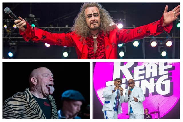 Dr and the Medics, Buster Bloodvessel from Bad Manners, The Real Thing, pictured anti-clockwise from top (photo of Dr and the Medics:  Martin Shaw Photography)