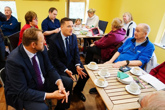 Shadow Health Secretary Wes Streeting visits St Thomas centre to talk to local people.