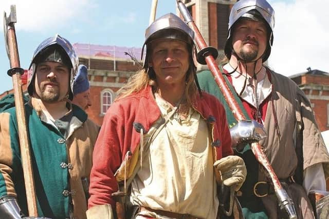 Knights at Chesterfield Medieval Market (photo: John Bradley)