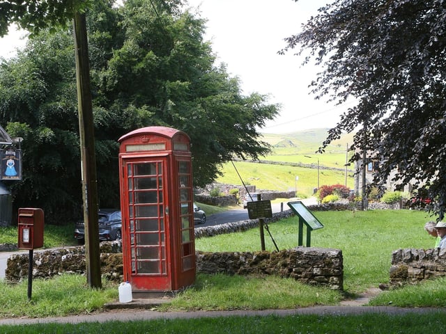 Earl Sterndale's telephone box is found across the road from the Quiet Woman pub - a rare sight in most towns and cities today.