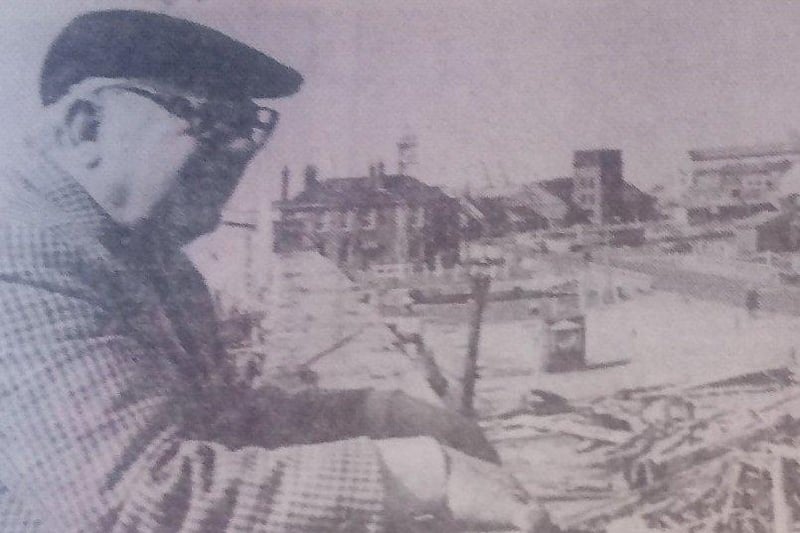 A blurry image but it shows the day Arthur Lowe came to Hartlepool. He asked to see HMS Warrior while he was in the North Easy on stage in Darlington. He said at the time: "I’m stunned by the size of the project to restore it back to its original condition.”