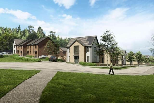 An artist's impression of the development In Chesterfield Road, Matlock. Image From Honey And Nineteen47.