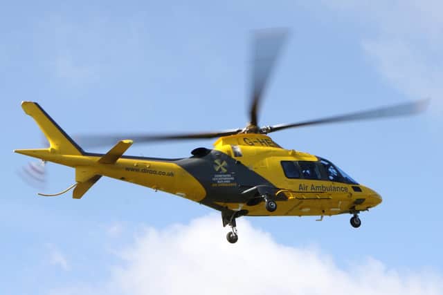 The Derbyshire, Leicestershire and Rutland Air Ambulance has landed and Derbyshire Police have closed a road in Sandiacre after an incident.