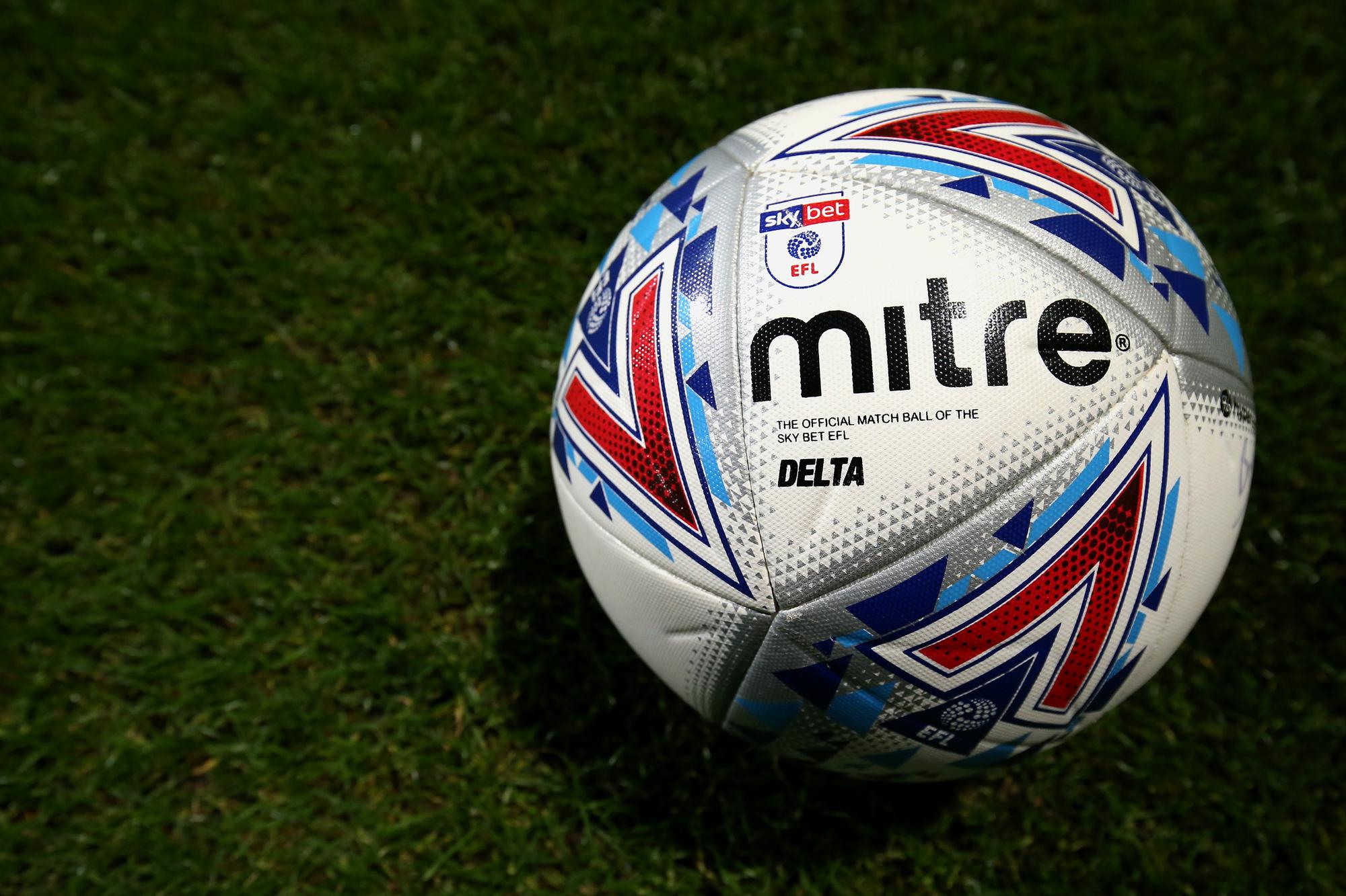 A general view of the EFL official match ball prior to the Leasing.com Trophy (Photo by Lewis Storey/Getty Images)