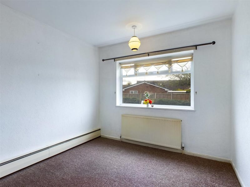 Bedroom 2 with rear double glazed window