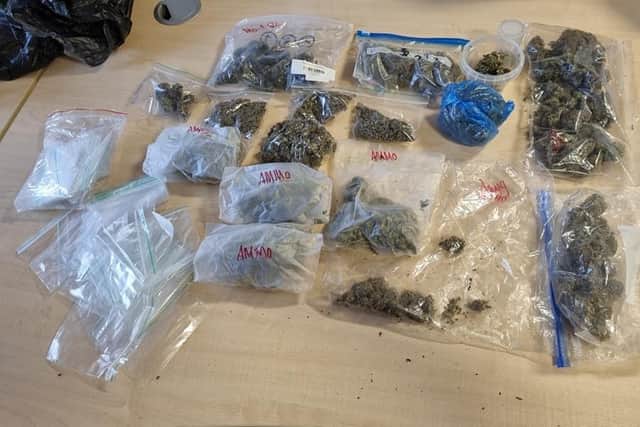 Officers seized a large quantity of cannabis from a property in Walton yesterday (April 18).