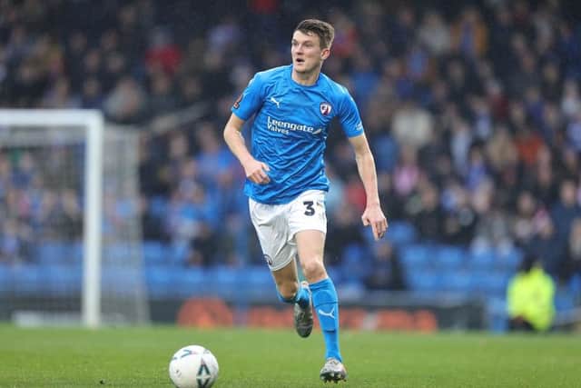 Bailey Clements scored his first Chesterfield goal on Saturday.