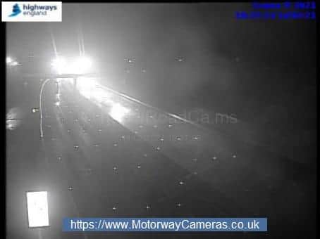 The M1 northbound at junction 29. Picture from Highways England.