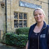 Sarah Allan, pictured here, runs the Hardwick Inn with her husband Stuart Allan.