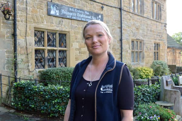 Sarah Allan, pictured here, runs the Hardwick Inn with her husband Stuart Allan.