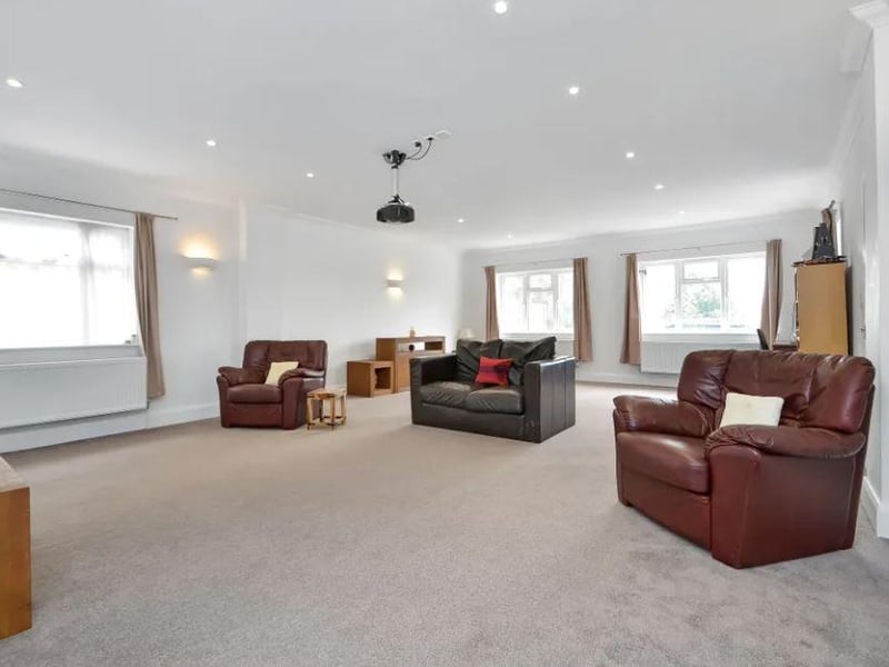 Inside a reception room.