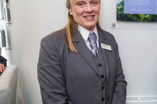 Margo Gasston, Funeral Director at Central England Co-op Funeralcare, in West Bars, Chesterfield,