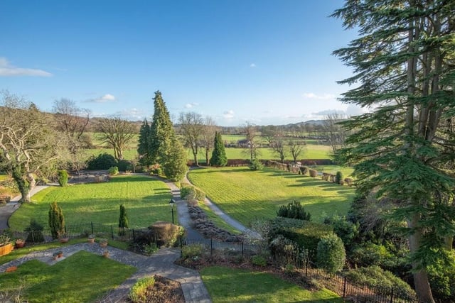 Stunning views across the communal gardens which are contained within the 15-acre site.