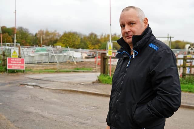 Coun Dean Rhodes said the new development has left Inkersall Road in a dangerous condition.