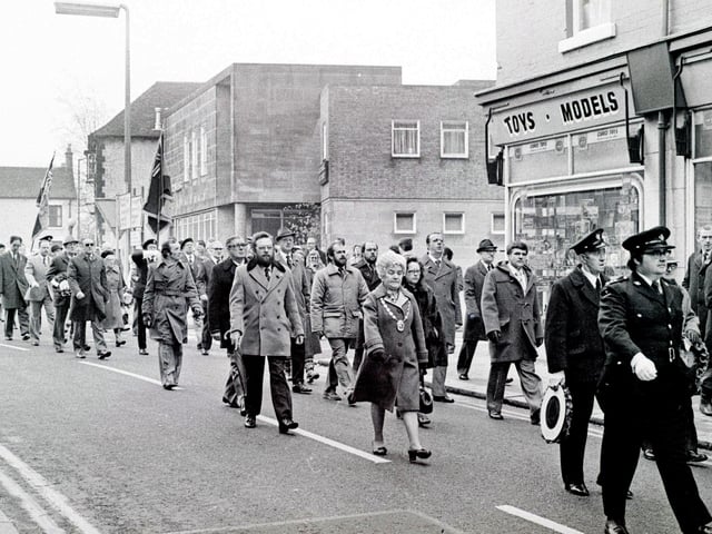Ripley Remembrance parade, November 1980