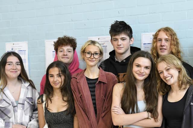 GCSE results day at Anthony Gell School.