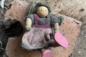 John found the old doll in a chimney. (Credit: Sweeps Chimney Services)