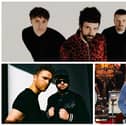 Royal Blood, Kasabian (photo by Neil Bedford), Paul Weller (photo by Getty Images), clockwise from left, headline Y Not Festival at Pikehall from July 28-30, 2023