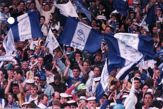 Sheffield Wednesday fans helped to pack out Wembley for the 1991 League Cup final