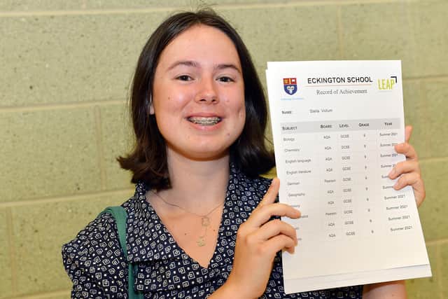 Eckington School student Stella Vollum will now go on to study at Chetham's Music School, the UK's largest specialist music school, based in Manchester
