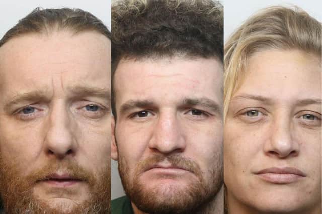 Pictured from left: Dady, Ashmore and Cordner. Photos: Derbyshire Constabulary