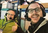 BBC Radio Sheffield sports commentator Adam Oxley with his dad Glen, an established non-league footballer who represented Sheffield FC and Hallam FC.