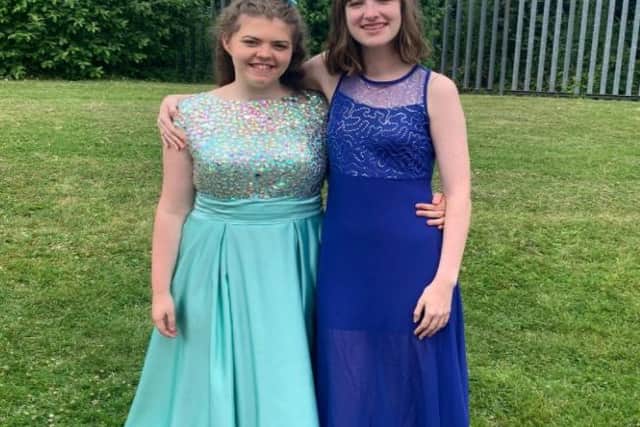 Tupton Hall Sixth Formers Chloe Elliott and Mia Hudson and taking on a '13 for 13' challenge to raise money for their Year 13 prom