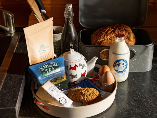 Enjoy a welcome pack of delicious local responsibly-sourced goodies