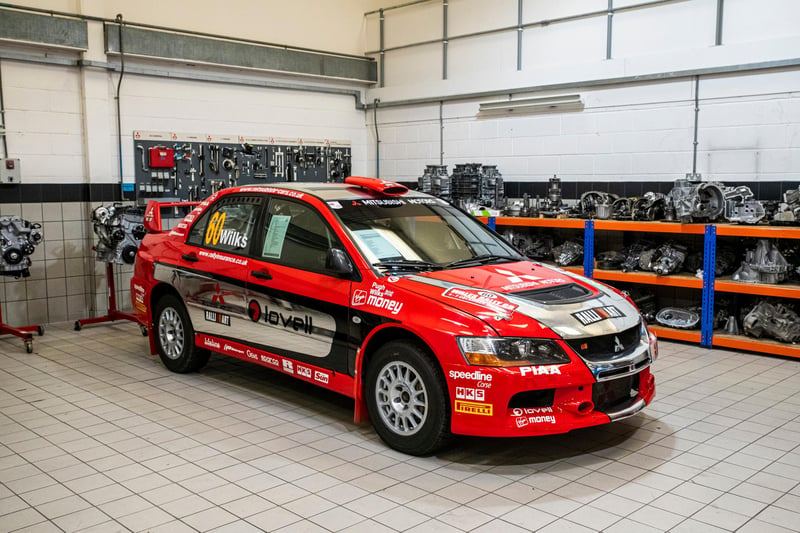 Unlike the other Lancers for sale that are road-going homologations of rally cars, this 2007 model is the real deal. Driven by Guy Wilkes with co-driver Phil Pugh, this Group N Evo IX won the British Rally Championship two years in a row.